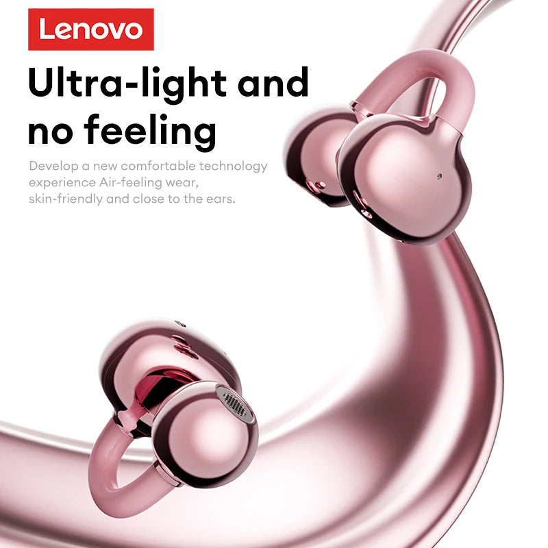 Choice Lenovo LE302 OWS Wireless Ear Clip Earbuds Bluetooth Low Latency HD Call HiFi Stereo Music Sports Open Ear Headphones New