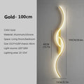 Modern LED Wall Lamp Minimalist Long-Strip Lighting Fixture For Tv Background Lighting In Living Room Bedside Lighting Bedroom