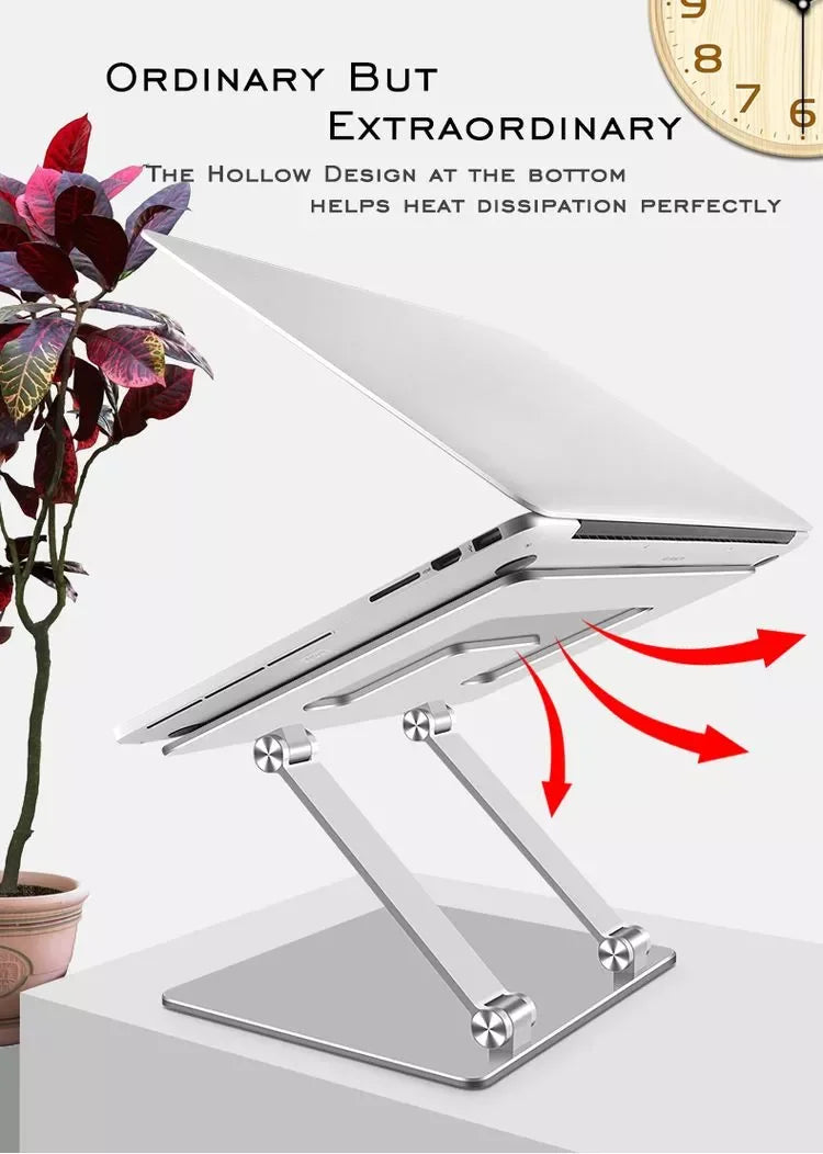 Height Adjustable Laptop Stand Compatible with MacBook Pro/Air 7-17.3 Inch Laptop Aluminum Laptop Stand Foldable dj Laptop Stand