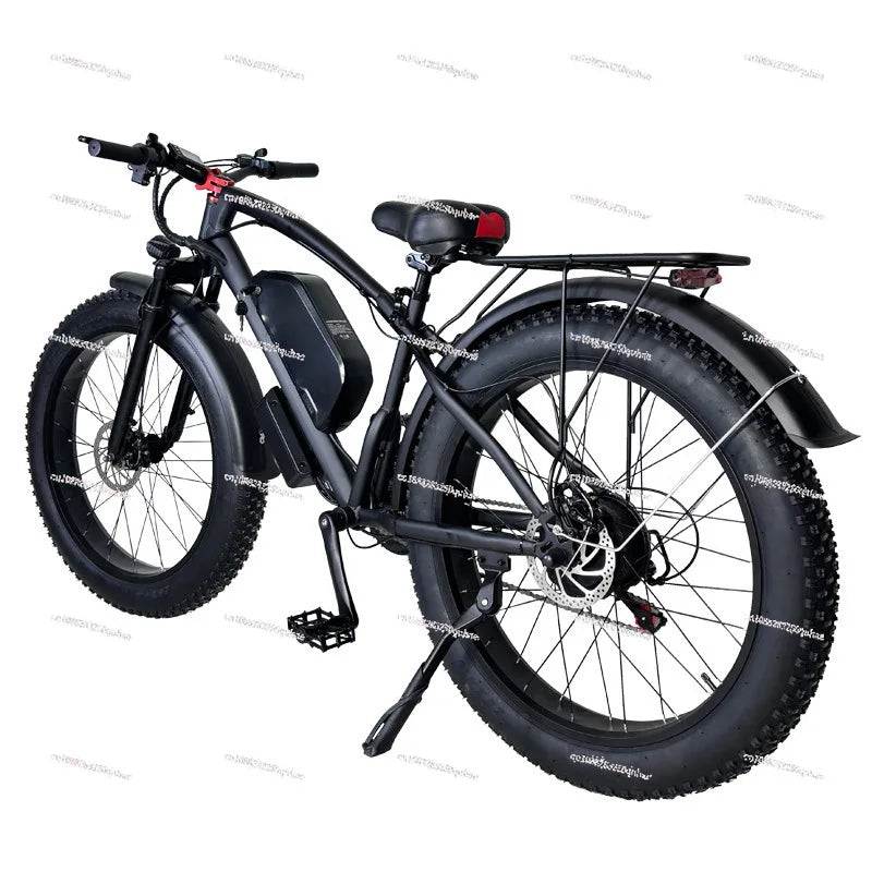 Electric bicycle 25km/h 48V lithium battery mountain bike adult lithium battery 26 inch two-wheeled battery car
