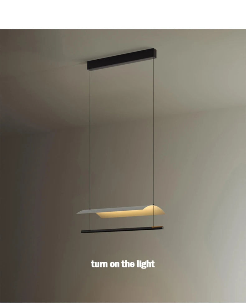 Modern Salon Lightings Home Decoration Simplicity Long Strip Design Led Lamp Nordic Office Living Room Dining Home Decoration