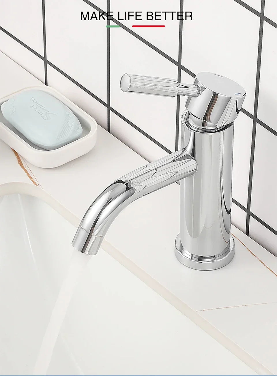 Black Basin Faucet Stainless Steel Bathroom Sink Faucet Washbasin Tap Hot Cold Water Sink Mixer Bathroom Crane Tap