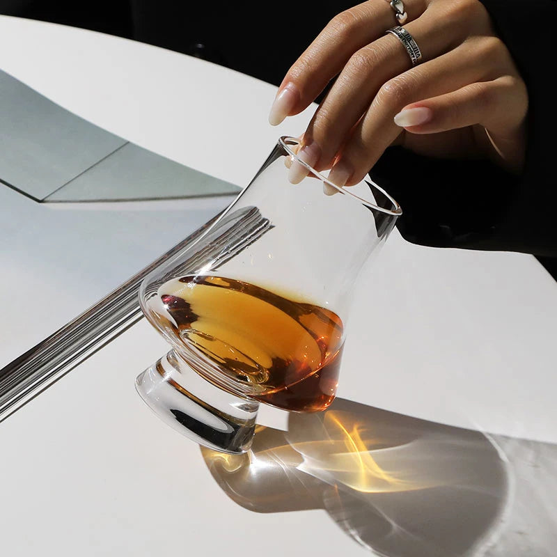 YWDL 2/4/6pcs Glass Whiskey Cup Set of 250ml Clear Lead Free Drinking Glasses Scotch Liquor Barware Beer Spirits Wine Glasse