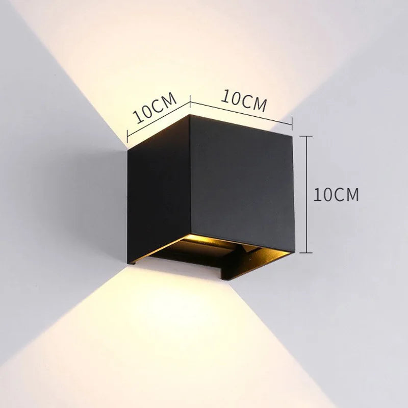 LED Wall Lamp 4/6/8/10W Led Wall Sconce Light IP65 Waterproof Outdoor Indoor Lighting A85-265V Bedroom Interior Lights Decor