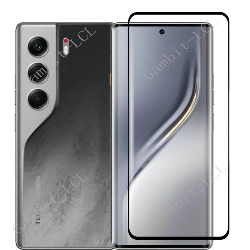 3PCS 9H 3D Curved Tempered Glass For Tecno Camon 40 Pro ON Camon40Pro Camon40 40Pro 4G 5G 6.78" Screen Protector Cover Film