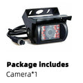 HD 12V/24V Backup Camera Heavy Duty IR Night Vision Waterproof Vehicle Rear View HD Cam for Car Bus Lorry Trailer Pickups RV