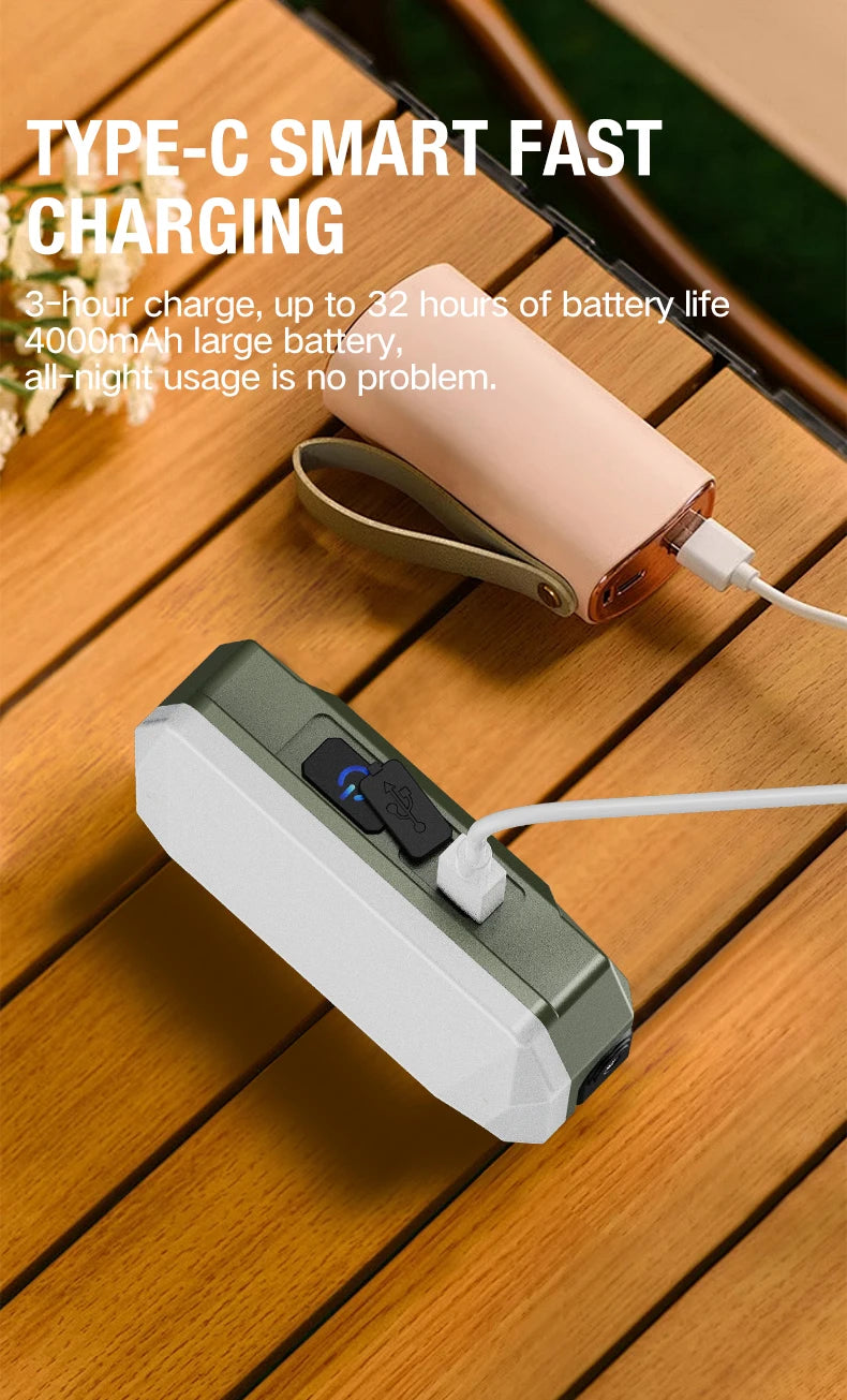 Outdoor Camping Lights, Portable Camping Tents, Camping Atmosphere Hanging Lights, Long-Lasting Rechargeable Lighting Fixtures