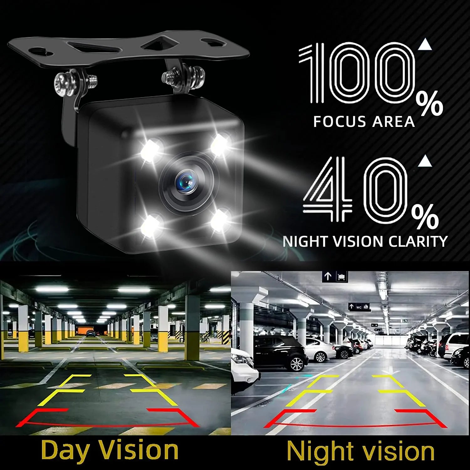 Car Rear / Front Camera Night Vision Waterproof Parking Camera Wide Angle for Car Radio Head Unit 12LED/4LED/Fisheye Camera