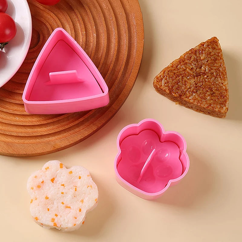 1PC Portable Rice Ball Maker Onigiri Mould Japanese Bento Rice Mold Maker Kit Non Stick Rice Mould For Kid Lunch Kitchen Gadgets