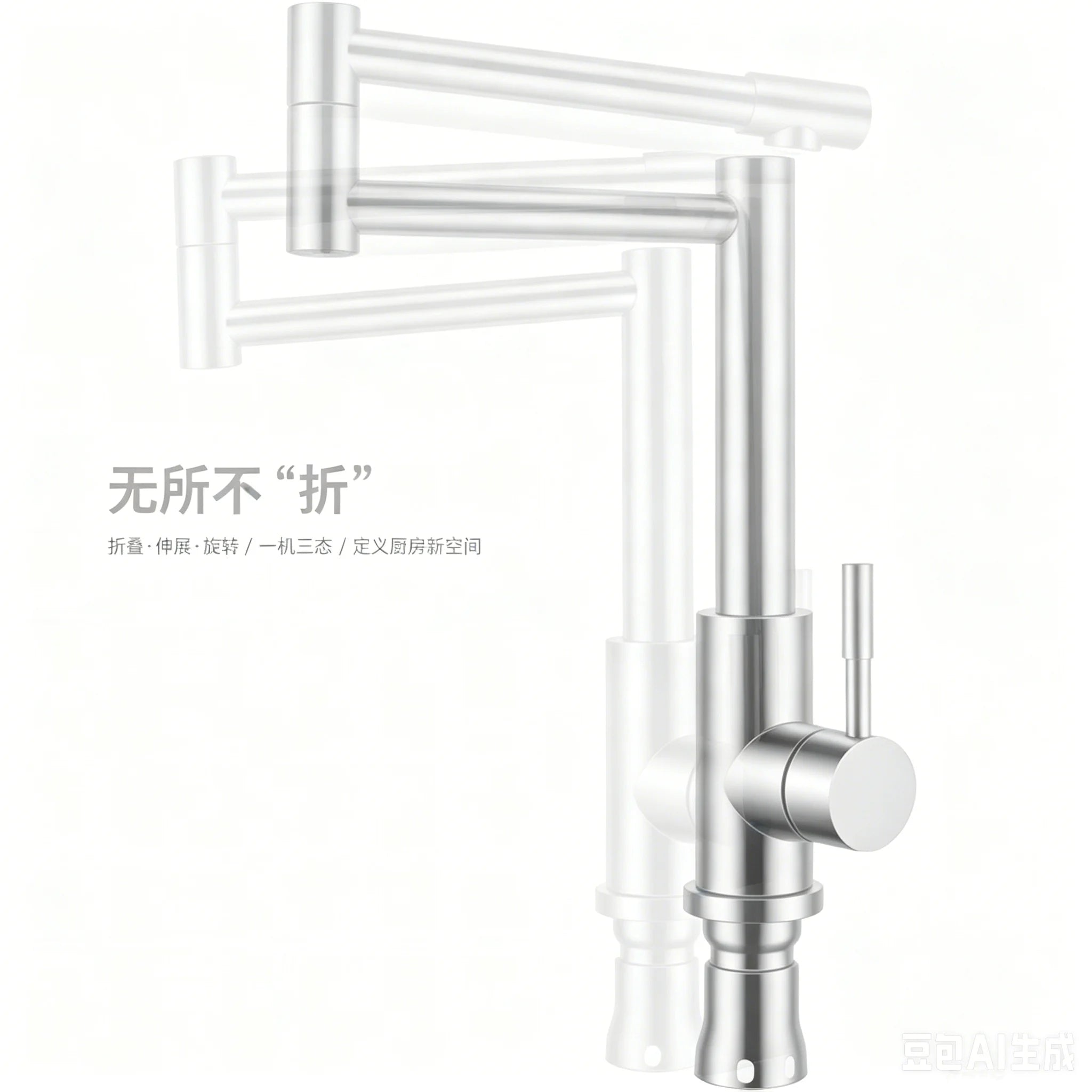 Foldable Kitchen Faucet Pot Filler Faucet Telescopic Cold And Hot Water Mixing Faucet Rotating Sink Faucet Tap