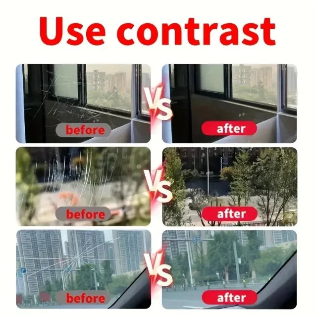 Glass Scratch Repair Wax - Easy-to-Use, No-Residue Paint Scratch Remover for Car Windows, Deep Scratch Removal, Protective Coati
