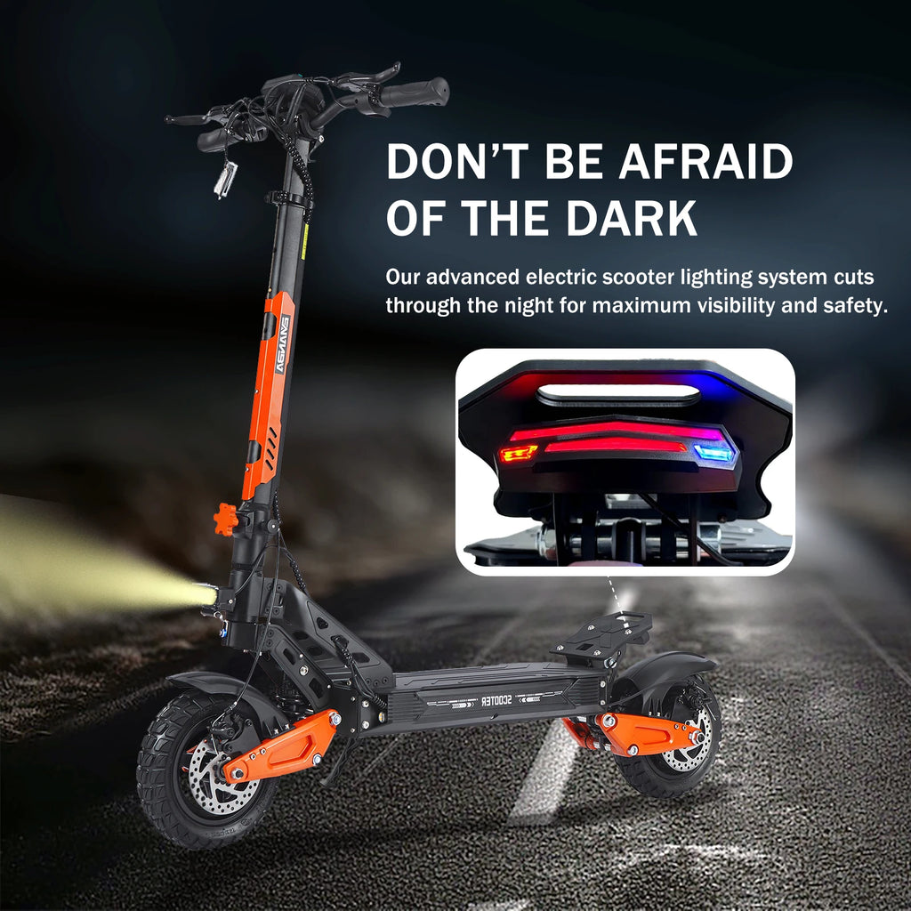 Factory Foldable Electric Scooters With APP NFC 48V 52V 1200W 55KM/H Range E Scooter Speed Limit 10Inch Escooter for Adults