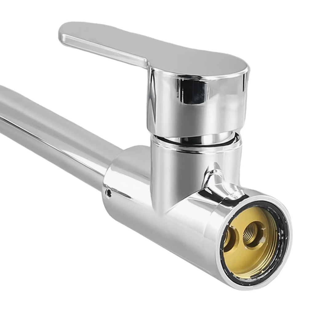 Bathroom Faucet Polished Chrome Plated Swivel Basin Sink Cold Hot Mixer Tap Kitchen Faucet, Sink Vertical Faucet New