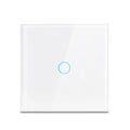 AC100-240 Touch Switch Power Led Panel Wall Light Switches Tempered Black White Crystal Glass 1/2/3 Gang Interruttore Switch