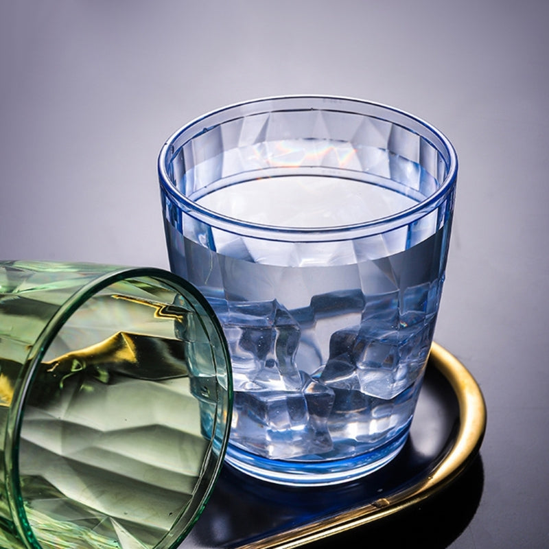 Unbreakable Acrylic Drinking Glasses Shatterproof Water Tumblers 210ml Reusable Champagne Fruit Juice Beer Cup for Bar