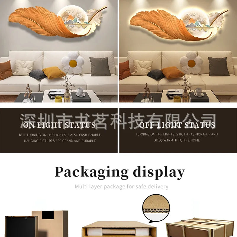 Corridor Decoration Painting Modern Light Luxury Creative Simplicity Landscape Arch Wall Painting Crystal Porcelain Painting