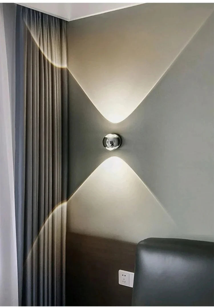 Luxury Art Aluminum Wall Light Glass Decoration Wall Lamp for Living Dining Room Bedroom Corridor Staircase Home Decor Sconce