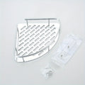 Metal Tension Mounted Shower Caddy, Wall Corner Shelf for Bathroom Storage,Organizer for Toiletries and Accessories