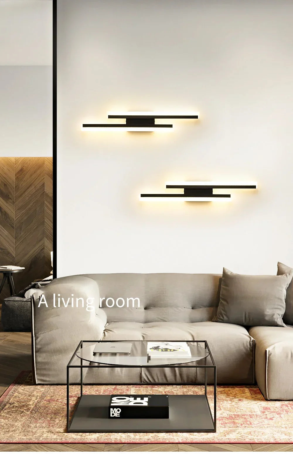 Modern LED Wall Light for Living Room Stairs Bedroom Corridor Wall Sconces Lamp Home Interior Decoration Lighting Fixture