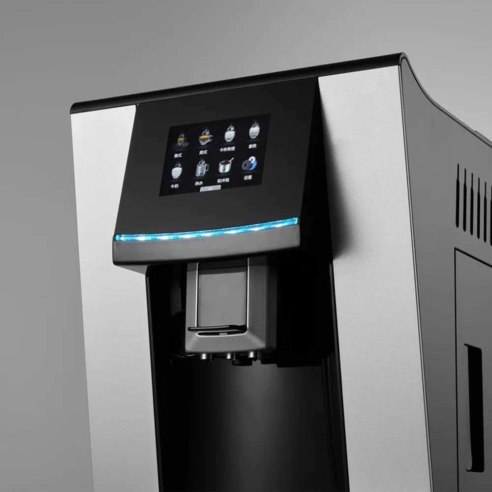 Automatic coffee machine high definition touch screen one-click milk foam automatic cleaning coffee machine home and commercial