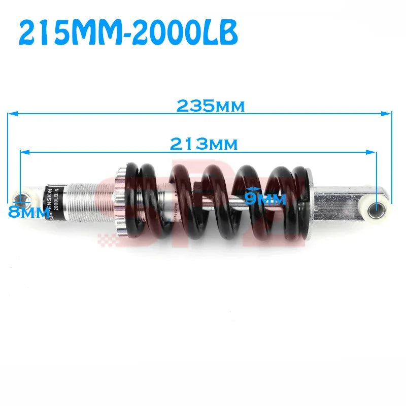 Electric Bike 90-215mm 400-2000lbs Suitable for 47cc49CC Bicycle Mini Motorcycle Spring Shock Absorber Suspension Shock Absorber