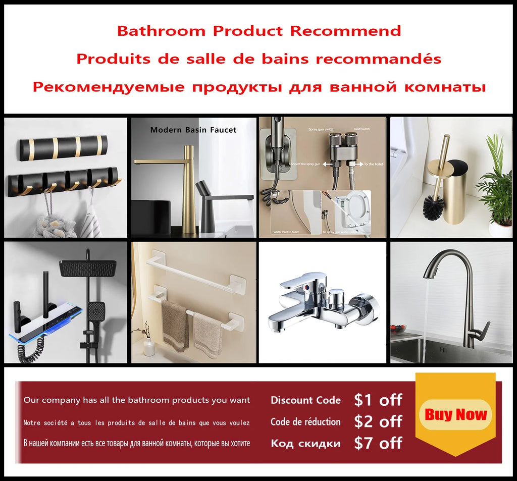 Bathroom Toilet Brush Holder Cleaning Tools Space Aluminum Wall Mounted No Drill Vertical Toilet Brush Bathroom Accessories