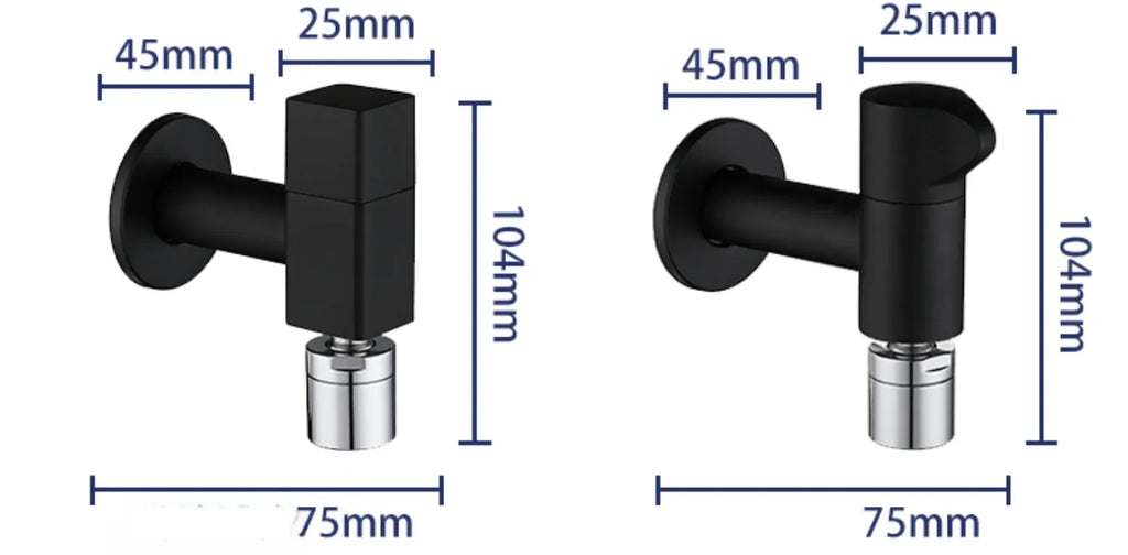 Free Swing Single Cold Faucet Wall Mounted Bathroom Hardware Mop Pool Water Tap with 1/2" Male Connection