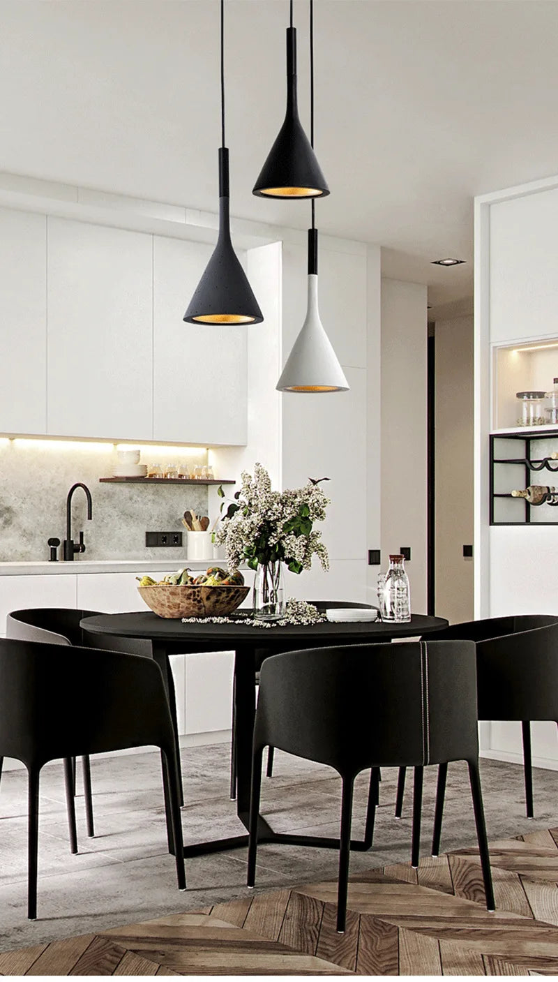 Modern Led Pendant Lights Multicolor E27 for Kitchen Fixtures Indoor Bedroom Dining Room Hanging Lamp Lampshade Home Chandeliers