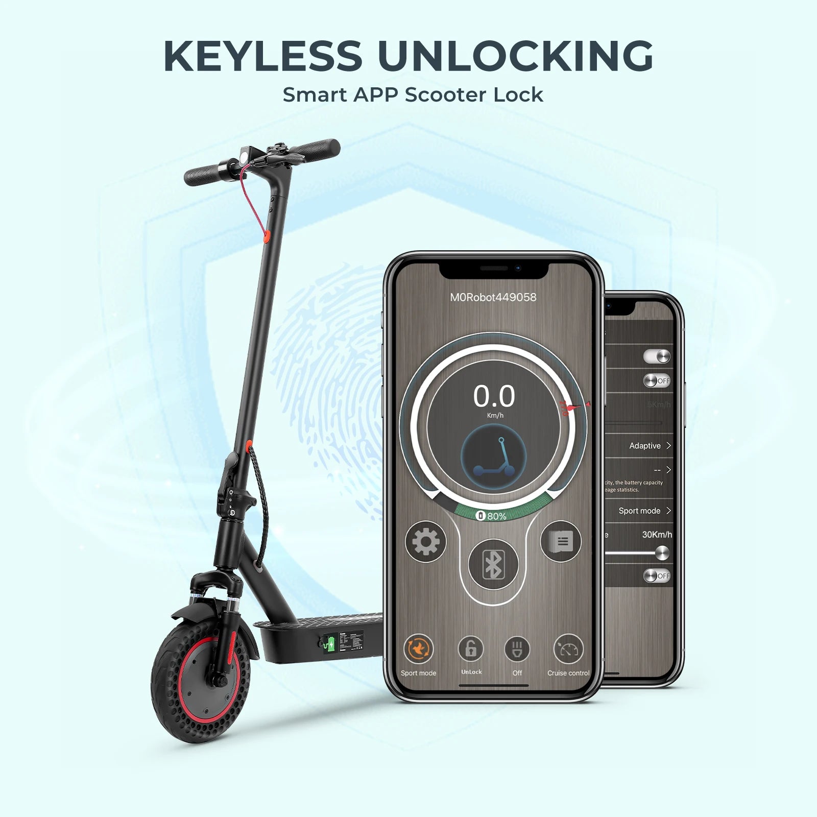 ISCOOTER I9MAX Adult E-Scooter 500W Motor E-Scooter 36V10AH Battery E Scooter 10 Inch Solid Tires Electric Scooter