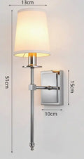 Modern American Led Wall Lamp Decor Bathroom Mirror Light Bedroom Corridor Stairs Cloth Indoor TV Background Decor Light