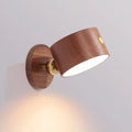 360° Rotating Wooden Wall Mounted Lamp Dimmable Touch Control LED Wall Sconce Warm White Double-sided Touch Control Light
