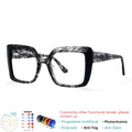 Large Frame Square Acetate Fiber Glasses Optical Reading Glasses Ladies Customization Photochromic Myopia Prescription Glasses