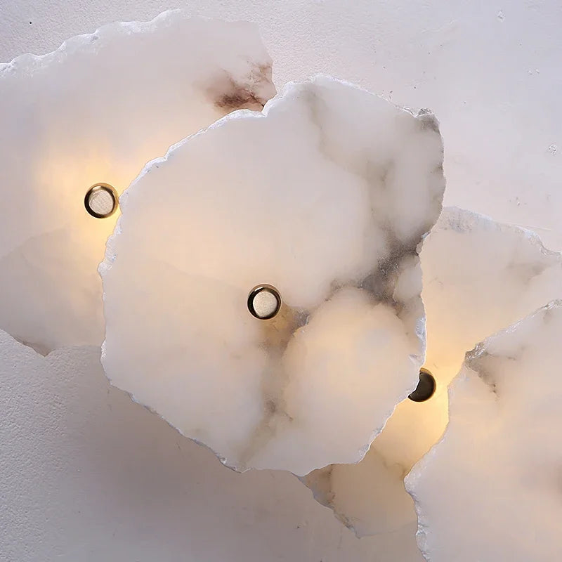 Modern Light Luxury Marble Wall Lamp Bedroom Bedside Tv Background Aisle Corridor Lighting