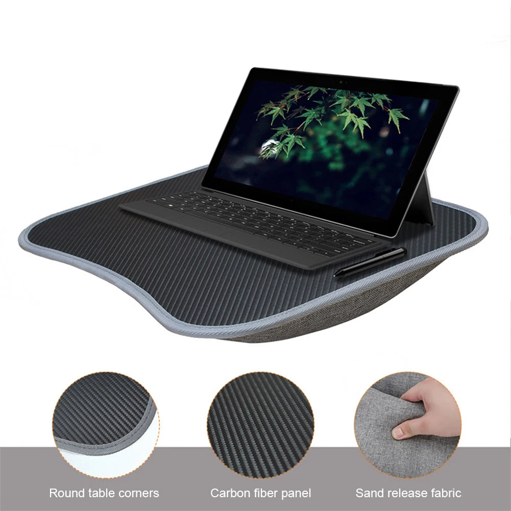 Laptop Lap Desk with Soft Pillow Cushion Portable Laptop Desk Multifunctional Laptop Desk for 13-15Inch Laptops