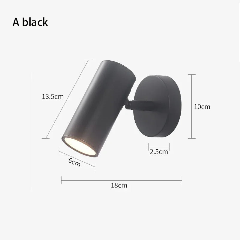 Modern Bedroom LED Wall Light Touch Sensor Switch White Black Gold Long Pole Arm Folding Bed Head Wall Reading Wall Light