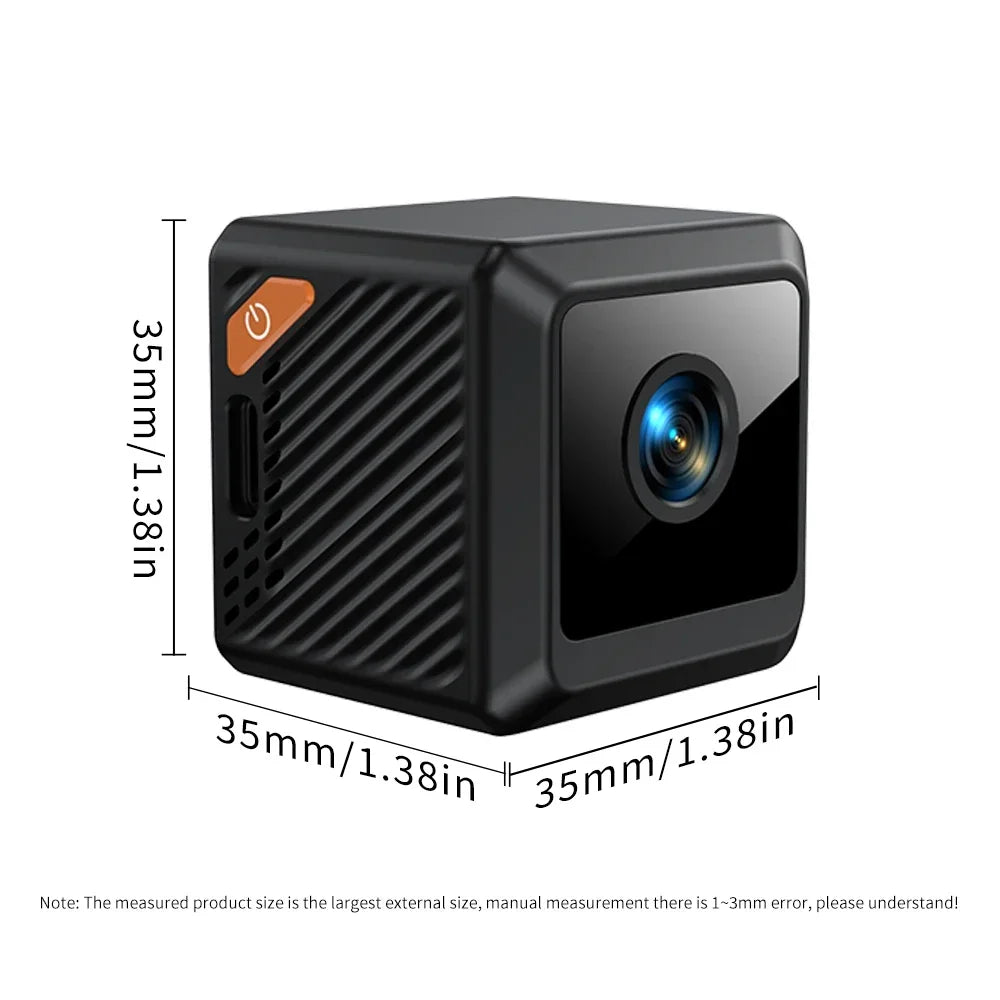 W02 Mini Security Camera 1080P HD, 140° Wide Angle, Bluetooth Pairing, 600mAh Battery, IR Night Vision 5M, Motion Alerts, Cloud/