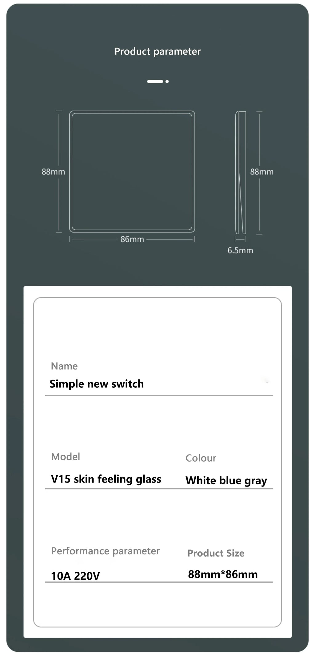 86 Type White Universal Wall Light Switch Tempered Glass EU Korea electrical Switch 220V 1/2/3/4 Gang 1/2 Way button Wall Panel