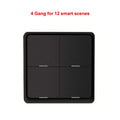 ZigBee Tuya Smart Wireless Button Switch 1/2/3/4 Gang Wiring Free Wireless Scene Switch Battery Powered Can Through Wall Control