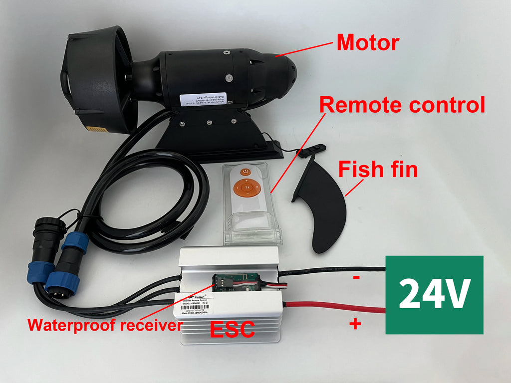 380W 600W Electric Fin Stand Up Paddle Board Push Motor Electric Power Fin SUP Surf Kayak POWER FIN Underwater motor