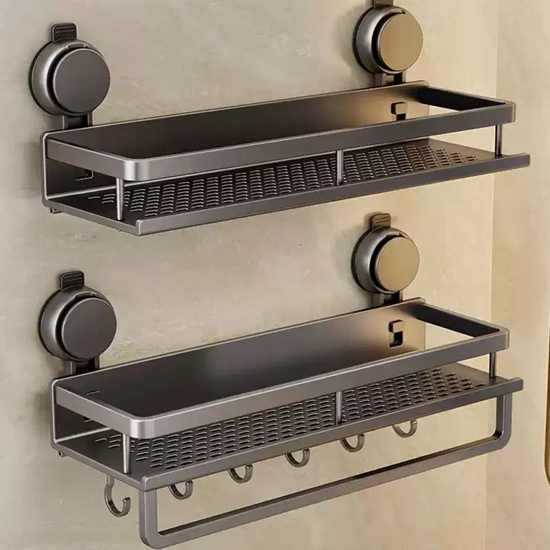 Toilet storage rack, bathroom washbasin, toilet, shower room, kitchen, wall mounted non perforated towel rack