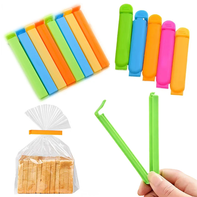 10-20PCS/Set Sealing Clip Colorful Reusable Snack Storage Sealer Clamp Kitchen Gadgets for Food Fresh Keeping Moisture Proof ZYF
