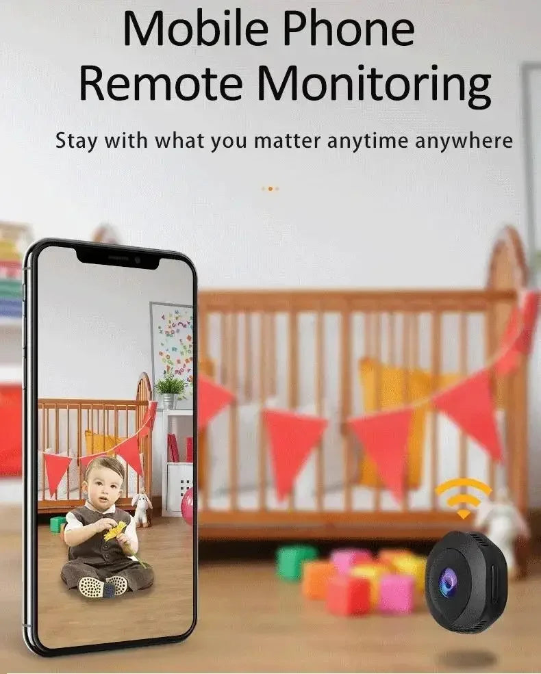 New 4K HD Mini Wireless Camera Portable Cam Night Vision Camcorder WiFi Remote Monitor Video Voice Recorder Security Camera