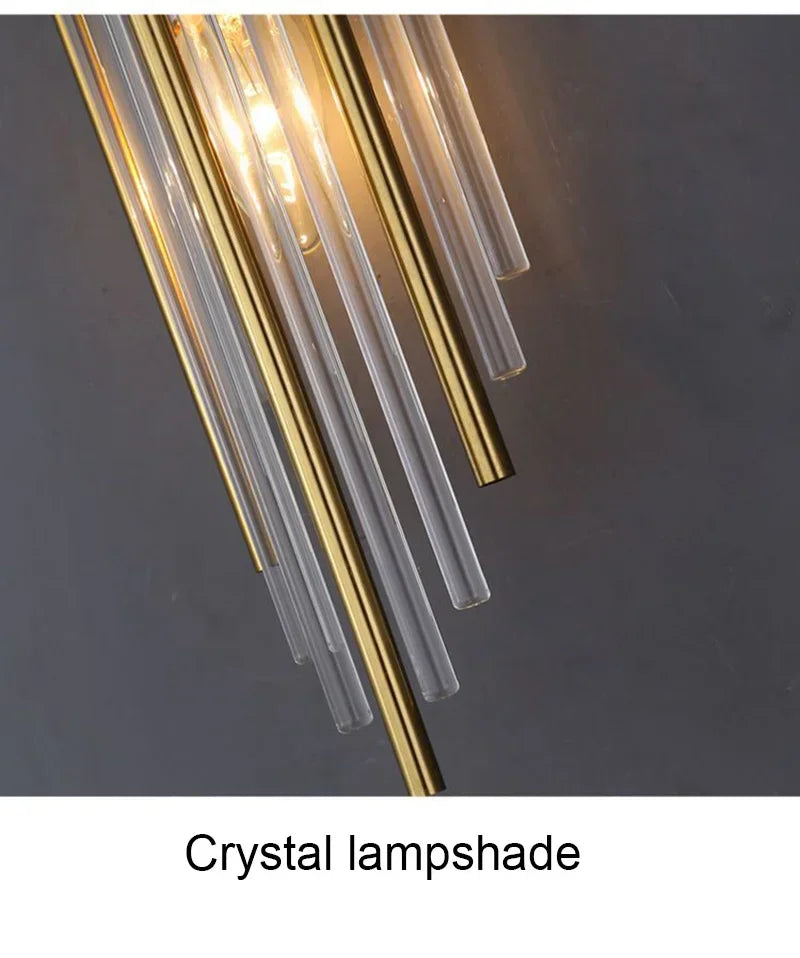 Luxury Wall Lamp Modern LED Gold Wall Light Indoor Lighting Wall Sconce Home Decor for Living Room Bedroom Bedside Stairs Lamps