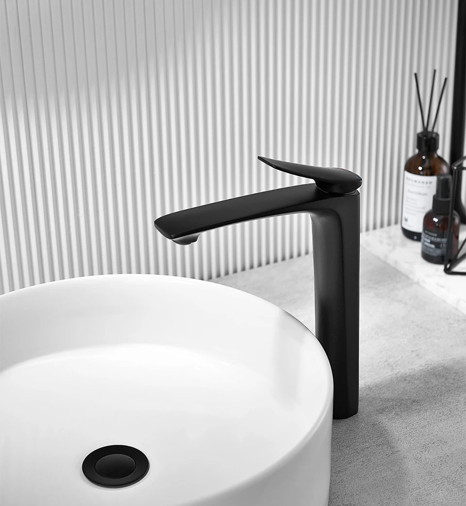 VGX Luxury Gold Bathroom Faucets High Basin Mixer Tall Sink Faucet Gourmet Washbasin Tapware Hot Cold Water Tap Brass Chrome