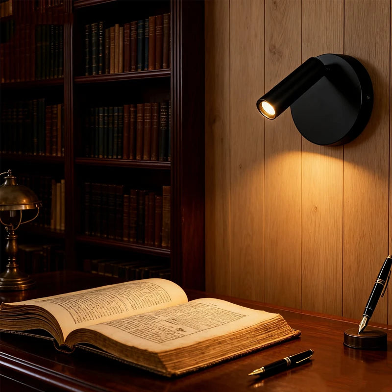 Hotel wall lamps, bedroom bedside with switch，LED exposed Staircase spotlights, ambient lights, lighting lamps and reading lamp