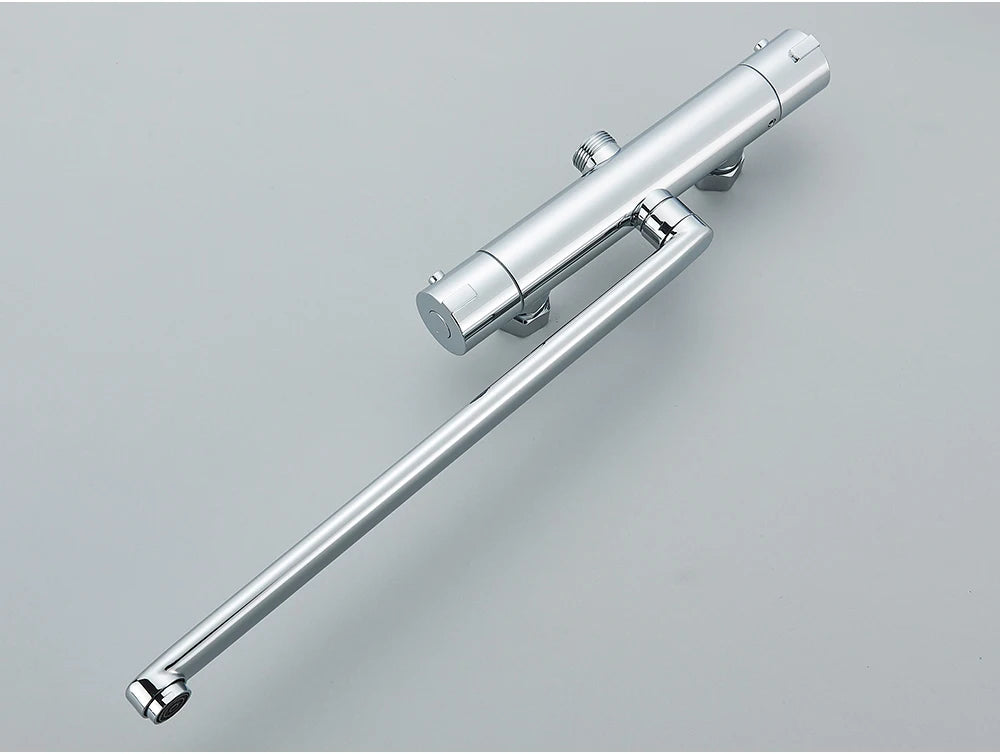 Chrome Thermostatic Shower Faucets Set Bathroom Thermostatic Mixer Tap Hot And Cold Bathroom Mixer Mixing Valve Bathtub Faucet