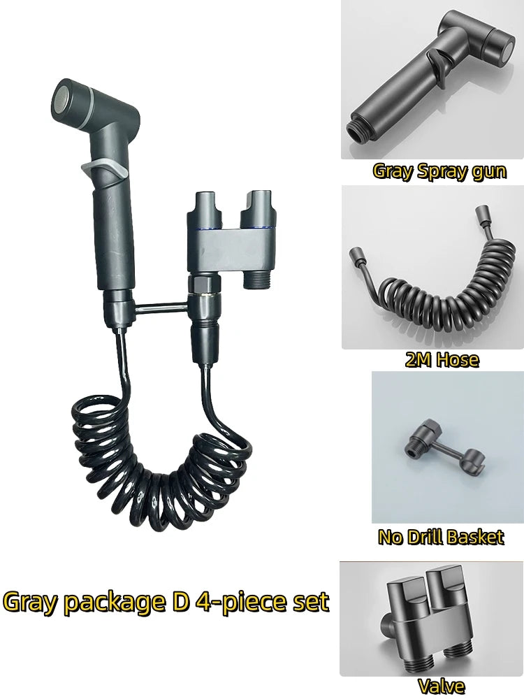 Bathroom Set, High-pressure handheld sprinkler, bathroom cleaning, bathroom accessories, sanitary shower