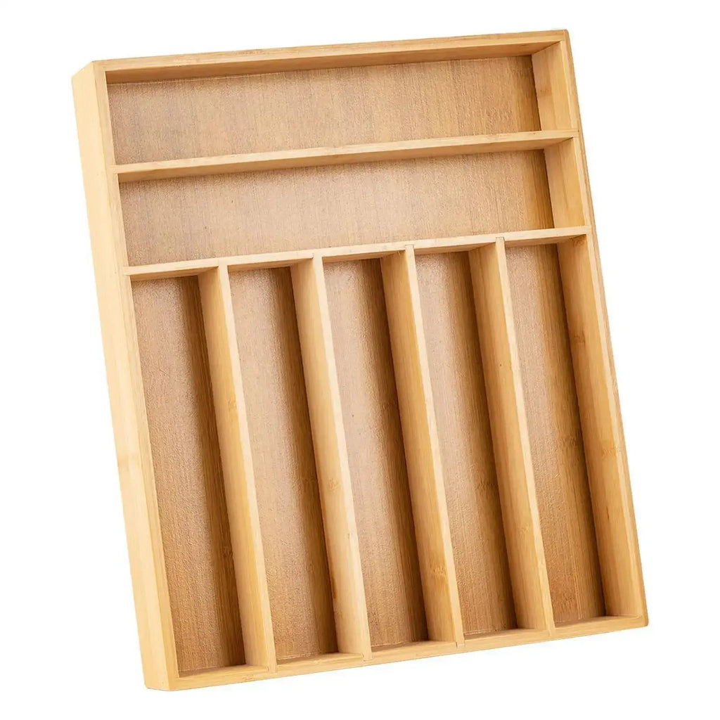 Durable Kitchen Accesorios Cutlery Bamboo Box Sierware Durable Kitchen Drawer Organizer Tray Organizer Kitchen Accesorios