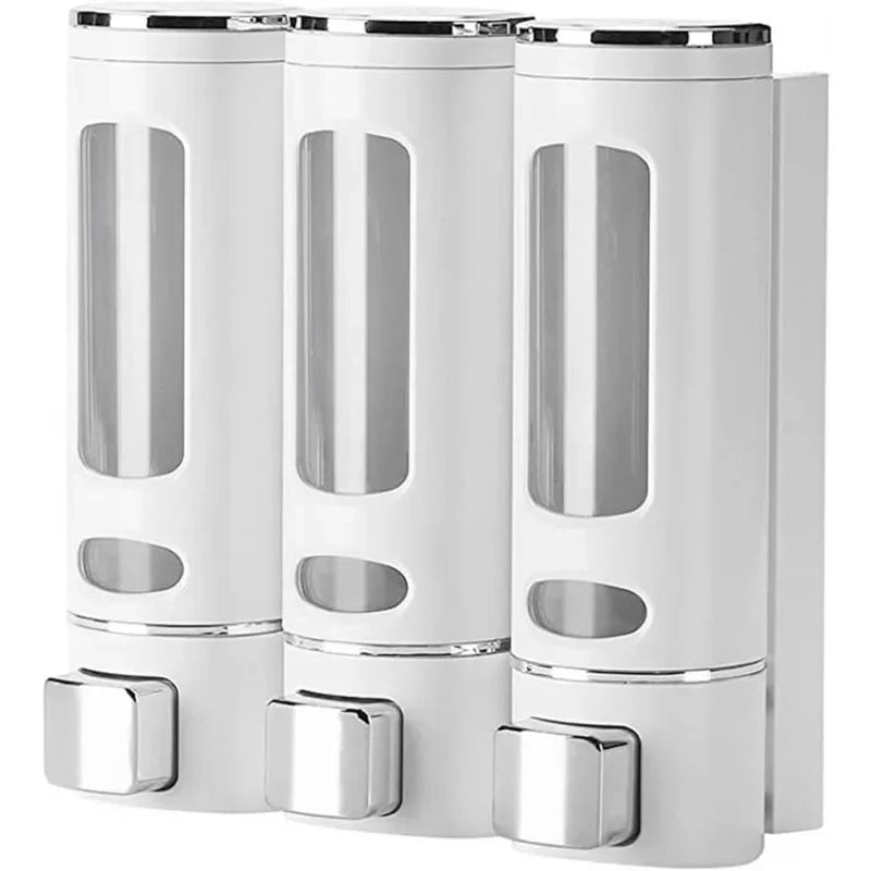 Liquid Soap Dispenser 400ml Wall Mounted Refillable for Bathroom Kitchen Hotel Shower Gel Lotion Pump for Toilet Bathroom Hotel