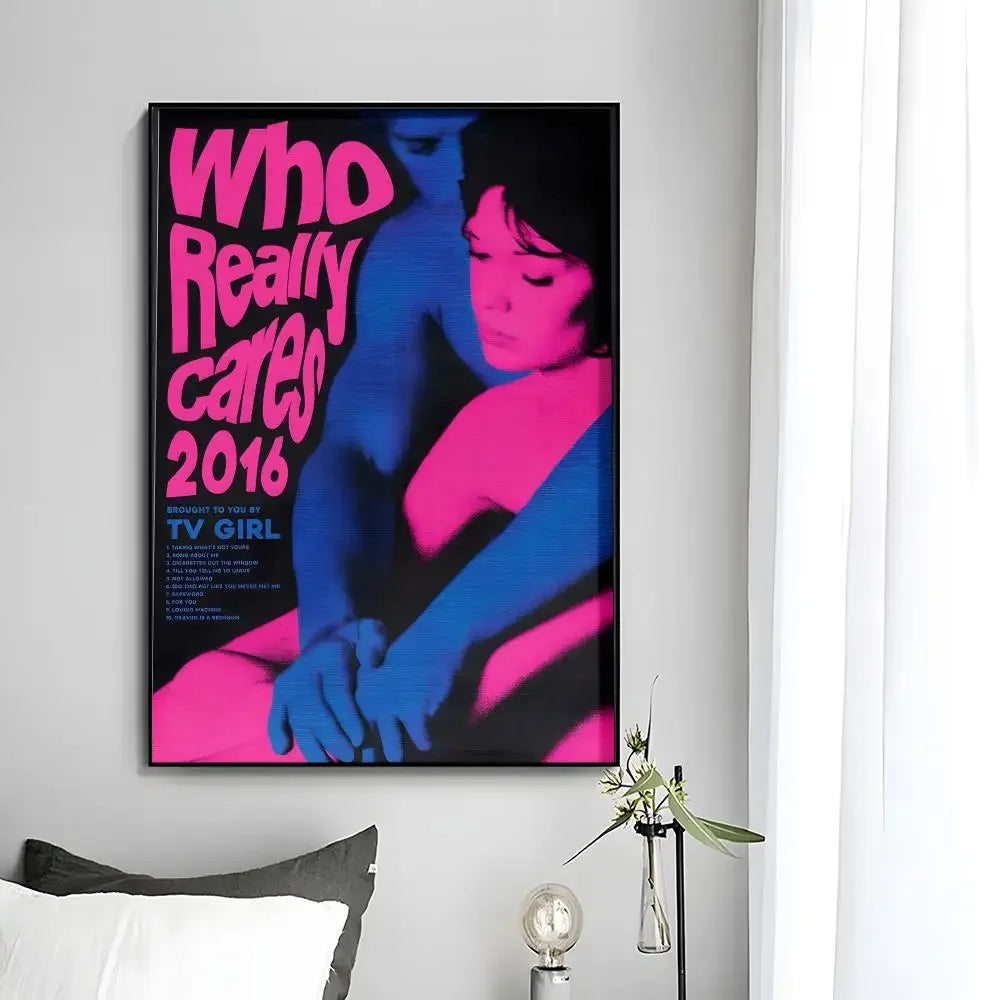 t-TV Girl Poster Wall Art Print Decorative Mural Home Decor Gift Unframed